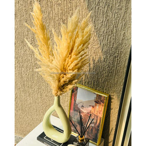 แจกันเรซิ่นทรงนาฬิกาทรายสีพีชคลาสสิก |   แจกันดอกไม้แกะสลักทำมือสำหรับตกแต่งบ้านสไตล์โมเดิร์นร่วมสมัย - Product Image 6