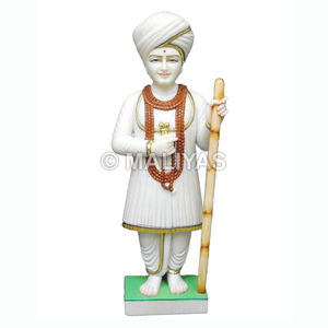 Achetez la statue de Jalaram Bapa en ligne |   Murti en marbre Jalaram Bapa artisanal pour la maison et le temple - Product Image 1