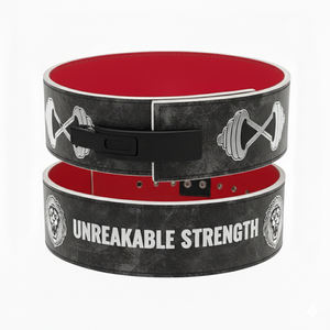 Cinturón de levantamiento de pesas de cuero ancho y resistente para gimnasio y powerlifting, cinturón de soporte ajustable para entrenamiento - Product Image 4