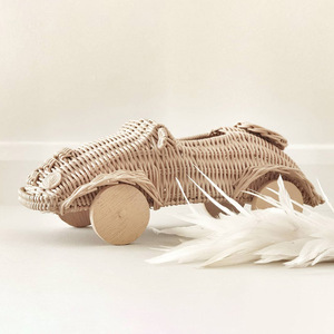 Rattan baby toy <b>car</b> cutest woven convertible <b>cars</b> children vehicle toys direct supply from factory - Product Image 3