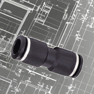 Conexión neumática a presión DFK para controlador de velocidad de aire EPG Union 8 Dia Tube - Product Image 4