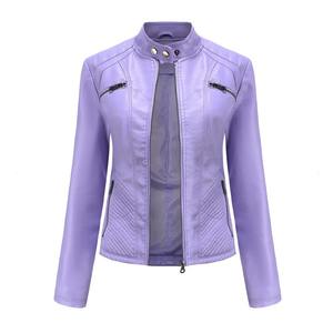 แจ็คเก็ตหนังทรงสลิมฟิตสไตล์ใหม่ปี 2026 สำหรับผู้หญิง ช่วยให้ดูผอมเพรียว |   เสื้อคลุมสำหรับผู้หญิงไซส์ใหญ่ - Product Image 4