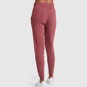 Pantalon de jogging personnalisé pour femme, taille haute, cordon de serrage, bas élastiqué, coupe ample, longueur cheville, couleur unie, poches latérales - Product Image 3