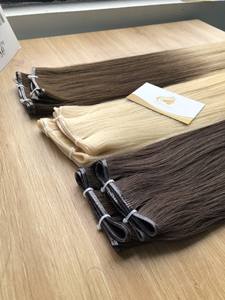Vente chaude Européenne Russe Naturel Vierge Extensions De Cheveux De Haute Qualité Doux Lisse Sain Blond Cheveux Extensions De Cheveux Humains - Product Image 3
