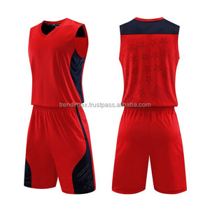 Nouveaux uniformes de basket-ball imprimés en polyester réversible personnalisés de grande taille ensembles de basket-ball sublimés en maille de sport - Product Image 4
