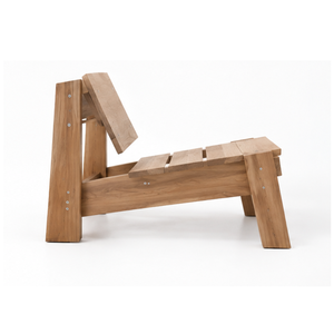 Fauteuil de relaxation en teck massif, chaise longue d'extérieur, fauteuil de jardin, fauteuil de patio, fabricant de meubles sur mesure - Product Image 4