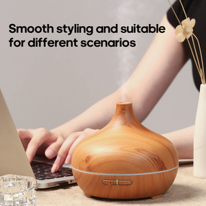 <span class=keywords><strong>Diffuseur</strong></span> d'arômes Kinscoter 300 ml, lumière de flamme 7 couleurs, humidificateur d'air silencieux, <span class=keywords><strong>diffuseur</strong></span> d'huiles essentielles, humidificateur à grain de bois pour la maison - Product Image 5