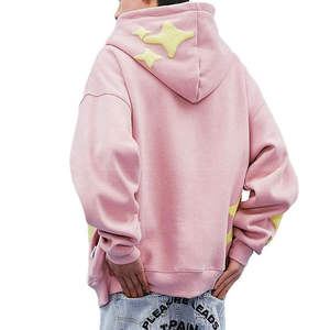 เสื้อฮู้ดซิปสีดำสำหรับผู้ชาย พิมพ์ลายตัวอักษรพอง ลายดาว สไตล์สตรีทแวร์ คุณภาพพรีเมียม ขายส่ง - Product Image 6
