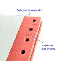 Formulaires de commande personnalisés OEM haut de gamme, formulaires autocopiants multicouches en papier continu, avec logo personnalisé et taille adaptable