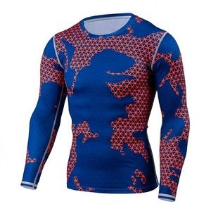 Men's Short Sleeve BJJ Rash Guard MMA <b>Compression</b> <b>Shirt</b> Reinforced Stitching Grappling Gear USA Europe Market Wholesale - Product Image 2