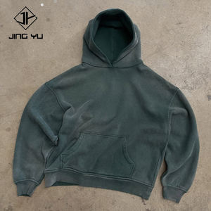 เสื้อฮู้ดแบบยูนิเซ็กซ์ ผ้าฝ้าย 100% เฟรนช์เทอร์รี่ สีพื้น มีกระเป๋า สวมใส่สบายๆ สำหรับฤดูใบไม้ร่วง ทรงปกติ - Product Image 2