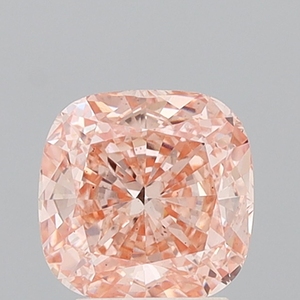 Diamant de laboratoire de 2,79 carats, taille coussin, rose-orange intense fantaisie, VS2, certifié IGI, diamant CVD en vrac, vente en gros - Product Image 1