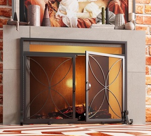Protector de Chimenea Metálico con Pantalla de Arco, Plegable de Tres Paneles, Malla Fina, Resistente al Calor, Protector de Hogar Independiente - Product Image 6