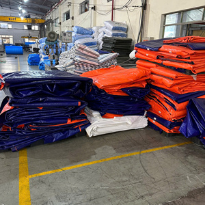 Lona de Plástico PE de Alta Resistencia, Azul/Naranja, Gran Durabilidad, Opciones de Tamaño y Color, Impermeable - Product Image 3