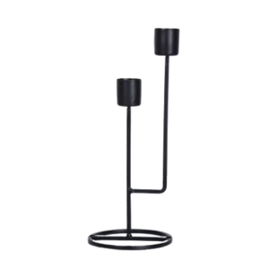 Modern Elegant Metal Gold Double <b>Taper</b> <b>Candle</b> Holder Luxury Metal U-Shaped Candlestick for Wedding Centerpieces Dinning Table - Product Image 5