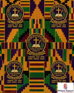 Tela Africana Kente Premium para Iglesias, Impresión de Cera Personalizada, Fábrica Textil, Fabricante de Uniformes Religiosos - Product Image 6