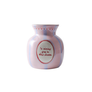 French Pastel Ceramic <strong>Vase</strong> Cute Hand-Painted Flower Jar <strong>for</strong> Home Decoration and Gifts - Product Image 5