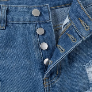 Shorts de Mezclilla Premium para Mujer, Cintura Ajustada, Lavado, Estilo Casual de Verano, Ropa Casual, Color Personalizado, Prendas Modernas - Product Image 4