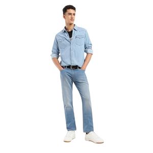 <b>Men</b>’s Slim Fit <b>Stretch</b> Denim Jeans – Mid Rise Casual Wear - Product Image 1