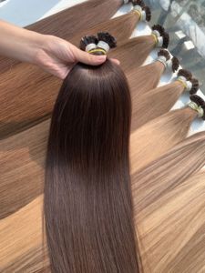 Prix d'usine Cheveux humains naturels en vrac Ondulation naturelle Couleurs foncées Platine Extensions de cheveux humains 100% vietnamiens Haute qualité - Product Image 6