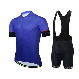 Conjuntos de Uniformes de Ciclismo Transpirables y Ecológicos para Hombre, 100% Poliéster, Ropa Deportiva Personalizable, Jersey y Pantalones Cortos, Diseño Personalizado para Equipos - Product Image 1
