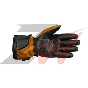 Guantes de Motocicleta con Logotipo Personalizado de Nuevo Diseño para Hombre, Guantes de Motocicleta Retro Baratos para Verano, de Cuero Genuino Resistentes a Impactos - Product Image 2