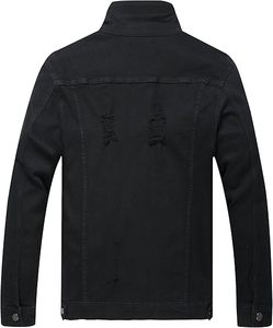Veste en jean décontractée pour homme, 100 % coton, avec logo personnalisé, respirante, écologique, séchage rapide, pour l'extérieur – Vente en gros, haute qualité - Product Image 4