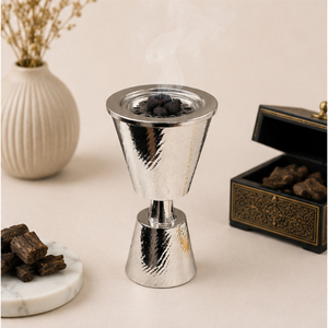 Quemador de Incienso de Acero Inoxidable de Diseño Moderno, Estilo Medio Oriente, Metálico, para Bakhoor, Soporte de Aromaterapia de Sobremesa a un Precio Atractivo - Product Image 4