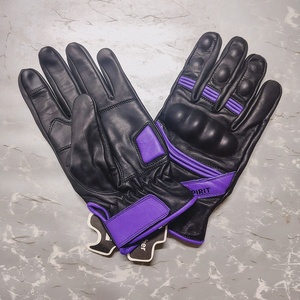 Gants de moto de course les plus vendus en cuir personnalisé avec technologie d'écran tactile respirant et coupe-vent pour une conduite confortable - Product Image 2