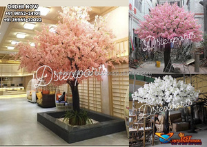 Arbre de fleurs de cerisier blanc artificiel pour la décoration de mariage Arbre de fleurs de fleurs blanches décoratives pour la décoration de restaurant de mariage UK - Product Image 2