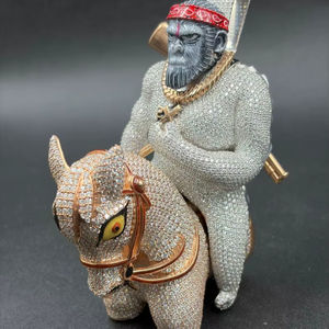 Colgante de Personaje de Dibujos Animados del Planeta de los Simios con Moissanita VVS y Plata 925, Formas Únicas para Joyería Fina, Colgantes y Dijes - Product Image 5