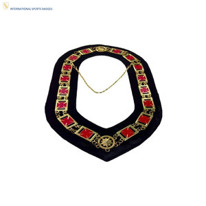 Exclusive Collection High Quality Embroidered Masonic Regalia Chain <b>Collar</b> Designed for Ceremonial Apparel and Formal Functions - Product Image 1