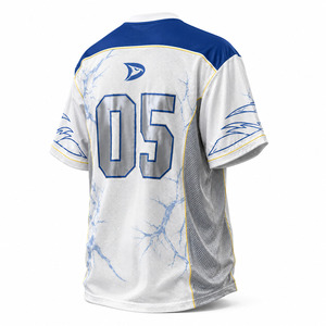 OEM Factory Custom Men's Retro Soccer Jersey Vintage Boxy Knitted T-Shirt Low MOQ Private Label Oversized Streetwear Sports 100% - Product Image 5