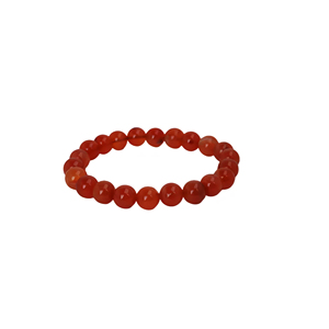 Bracelet en argent et cornaline, perles rouges tendance en forme de boule, unisexe, cadeau d'anniversaire de mariage, à porter au quotidien, bijoux raffinés - Product Image 3