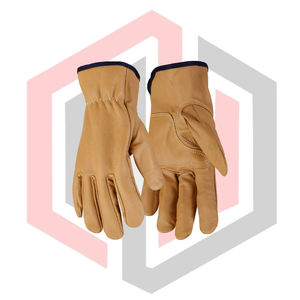 Guantes de Trabajo de Cuero Vacuno Resistentes para Hombre y Mujer, Resistentes a Cortes, Antideslizantes, Resistentes al Calor, Transpirables y Resistentes a Desgarros - Product Image 2
