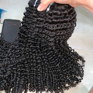 Virgen recta 50g onda de agua profunda extensiones de cabello a granel cabello humano para trenzar cabello a granel sin trama - Product Image 1