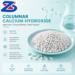 Gránulos Cilíndricos de Hidróxido de Calcio Blanco Premium, Cal Hidratado para Mercados Ambientales e Industriales - Product Image 1