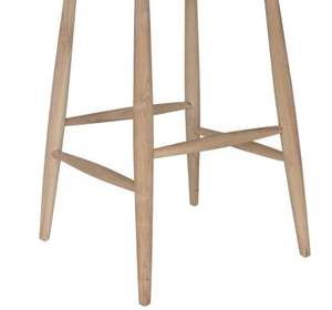 Tabouret de bar en teck massif, pour intérieur et extérieur, avec structure robuste pour les espaces commerciaux à fort trafic - Product Image 5