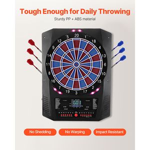 Cible de fléchettes électronique de 13,5 pouces avec 45 jeux et 474 variations pour jusqu'à 8 joueurs, incluant 6 tiges de fléchettes et des ailettes - Product Image 5
