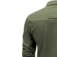 Chemise tactique à manches longues pour homme, pour l'été, séchage rapide, tissu sergé imperméable, pour la randonnée, l'escalade, la chasse, vêtements formels et décontractés