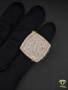 Luxury Custom Number <b>Ring</b> <b>With</b> Moissanite Diamonds Rose Gold Hip Hop Jewelry Supplier - Product Image 6