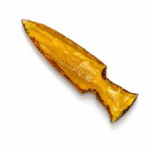 Cuchillo de punta de flecha de cristal de citrino hecho a mano de 6 pulgadas, pulido, con piedras preciosas, arte coleccionable, escultura para decoración del hogar Feng Shui - Product Image 1