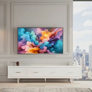 Mobile TV Bianco Lucido 200x35x45 cm, Elegante e di Grandi Dimensioni - Product Image 3