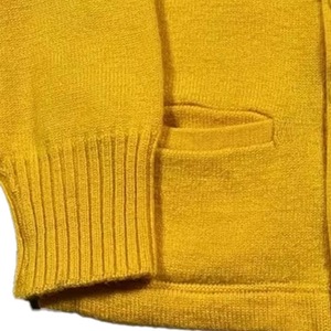 Casual Design Blank Yellow Knit <b>Cardigan</b> <b>Sweaters</b> for Men And Women - Product Image 3