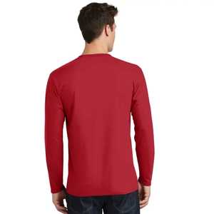 Camiseta de Manga Corta para Hombre, Cuello Redondo, Color Azul Marino Sólido, Tejido de Spandex/Poliéster, Corte Regular Informal, Transpirable, Diseño Personalizado - Product Image 6