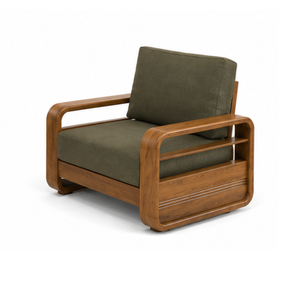 Juego de Sofás Modernos de Madera de Teca Sólida de 3 Plazas con Sillones, Muebles para Sala de Estar, Juego de Salón para Hotel o Villa - Product Image 3