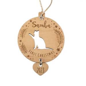 Adorno Navideño Clásico Hecho a Mano de Madera con Diseño Delicado Cortado con Láser - Product Image 5