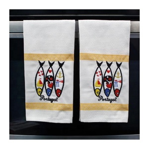 Serviette de cuisine en coton 100% de haute qualité, vente en gros, personnalisable, logo brodé à la citrouille, couleur et taille personnalisées - Product Image 6