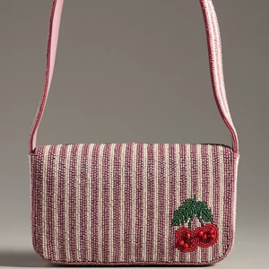 Bolso de hombro con borlas y lentejuelas, con cremallera y correa extraíble, para mujer, a la moda - Product Image 1