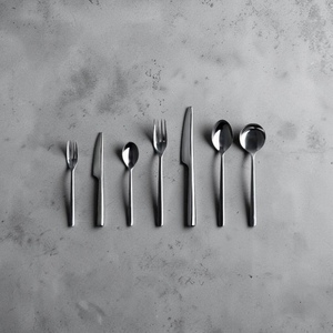 Minimalist Cutlery Set Mirror Finish Long Handle Dishwasher Safe Wedding Utensils Metal Spoon <b>Fork</b> Knife - Product Image 3